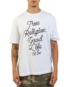 Embroidered Rope Logo T-Shirt  White