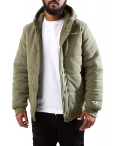 Reverse Weave Puffer Cargo Olive