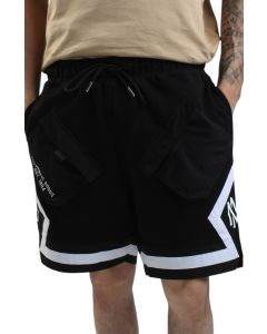 Branded Cargo Shorts Black