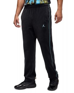 Brooklyn Velour Track Pants Black/Blue Chill