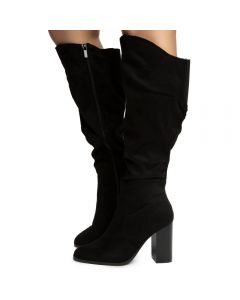 Upside-36M Slanted Top Boots BLACK