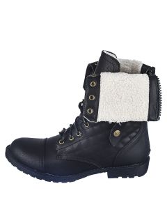 Women's fold hotsell down combat boots