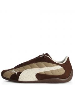 Speedcat Plus Quilted Espresso Brown-Warm White