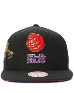 Mitchell & Ness Chicago Bulls Color Bomb Fitted Hat Black