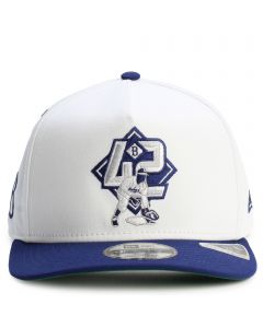 MLB Brooklyn Dodgers #42 Jackie Robinson 950AF Pre-Curved Snapback  White/Dodger Blue
