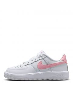 Pre-School Nike Force 1 Low White/Med Soft Pink-White