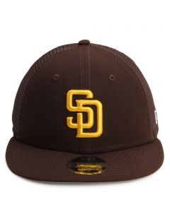 MLB San Diego Padres New Era Mesh Fresh 9FIFTY Snapback Hat Brown