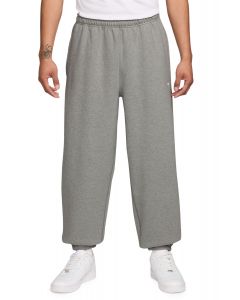  Solo Swoosh Cuffed Fleece Pant Dk Grey Heather/Lt Smoke Grey/White