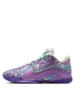  LeBron XXII “Mogul” Soft Pearl/Hyper Turq-Vivid Purple