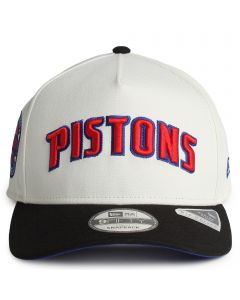 NBA Detroit Pistons 9FIFTY A-Frame Pre-Curved Snapback   Off-white