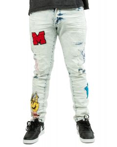 Iceland Patchwork Jeans Iceland Blue