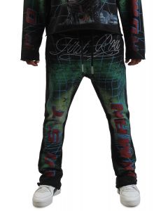 Post Human Matrix Flare Jogger Black
