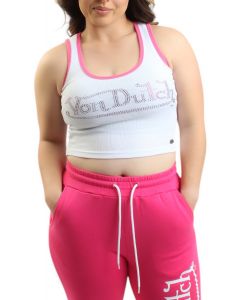 Baby Cropped Top White/Pink