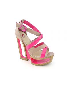 Nude/Neon Fuchsia