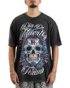 Houston Texans Dia De Muertos T-Shirt  Black