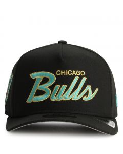 NBA Chicago Bulls 9FIFTY Pre-Curved Snapback  Black