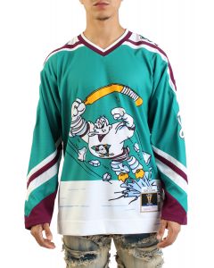 NHL Teemu Selanne Anaheim Ducks 1995-96 Alternate Power Play Jersey Ducks Teal