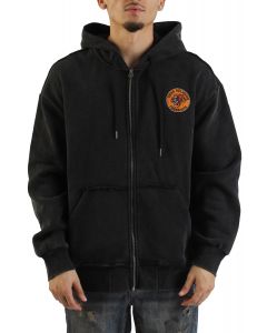 Vintage Tiger Zip Hoodie  Black