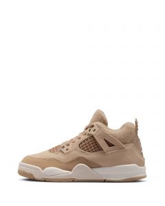Pre-School Jordan 4 Retro Cozy Girl Hemp/Light Orewood Brown