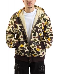 Smiley Camo Zip Jacket  Beige/Camo