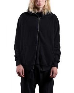 Primary Zip Through Hoodie - Onyx Black Black