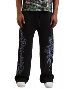 TOXIC WRATH WIDE LEG PANT Black