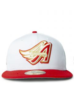 Los Angeles Angels 50th Anniversary 59Fifty Fitted Hat White/Red/Gold
