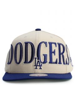 MLB Los Angeles Dodgers Across The Board Snapback Cream