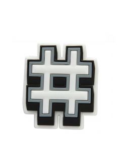 Hashtag Jibbitz White