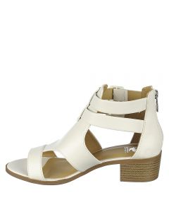 Cruz-S Low-Heel Sandal White
