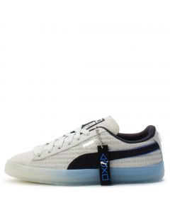 Grade School Suede Playstation Glacial Gray/New Navy