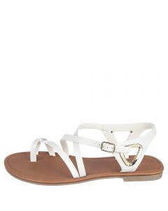 Valine-S Slingback Sandal White