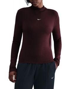 Sportswear Chill Knit Slim Long-Sleeve Mock-Neck T-Shirt Med Soft Pink/Pearl Pink-White