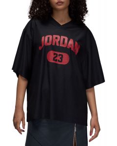 Brooklyn Mesh Jersey Black/Gym Red