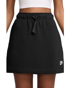 Sportswear Club Fleece Mid-Rise Skirt Black/White