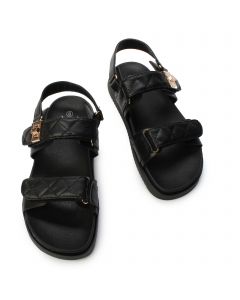 LEGEND FOOTWEAR INC Gino-36 Double Strap Slide GINO-36-BKPU