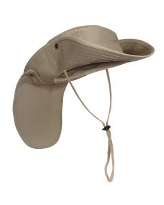Boonie Hat With Neck Cover Khaki