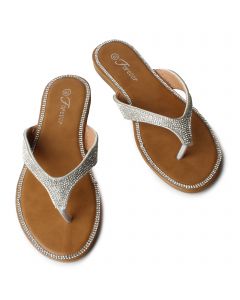Fannie-131 Flip Flop Silver
