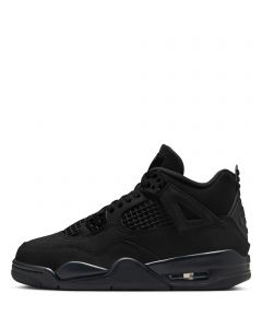 Grade-School Air Jordan 4 Retro Black Cat  Black