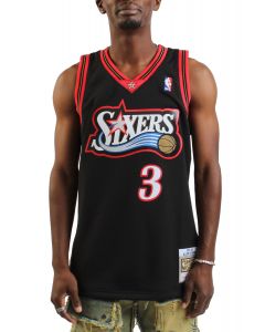 NBA Philadelphia 76ers Allen Iverson 97-98 Swingman Jersey  Black