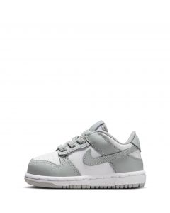 Toddler Nike Dunk Low White/Lt Smoke Grey-White