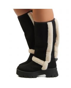 RAEY Knee High Boots Black