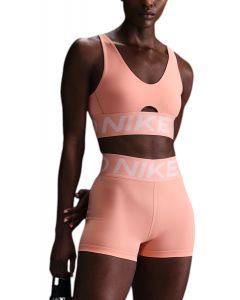  Pro Indy Plunge Sports Bra  Apricot Agate/Washed Coral/White
