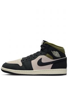 Air Jordan 1 Mid SE Lt Orewood Brn/Off Noir-Medium Olive