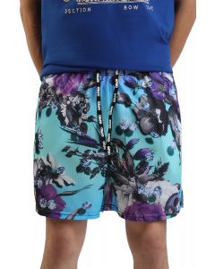 Floral Demise Sky Shorts  Multi