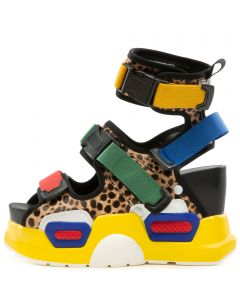  Mulberry-01 Platform Sandals Leopard