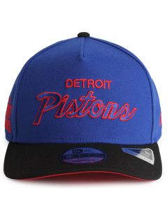 NBA Detroit Pistons 9 FIFTY A-Frame Pre-Curved Snapback  Blue