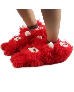 Doll Fuzzy Slippers  Red