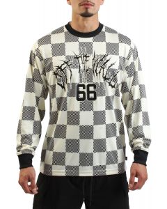 Metal Arch Logo Soccer Jersey Long Sleeve T-Shirt Lemon Icing-Black