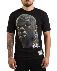 Shaquille O'Neal Los Angeles Lakers Black Hardwood Classics Real Big Face Player T-Shirt Black